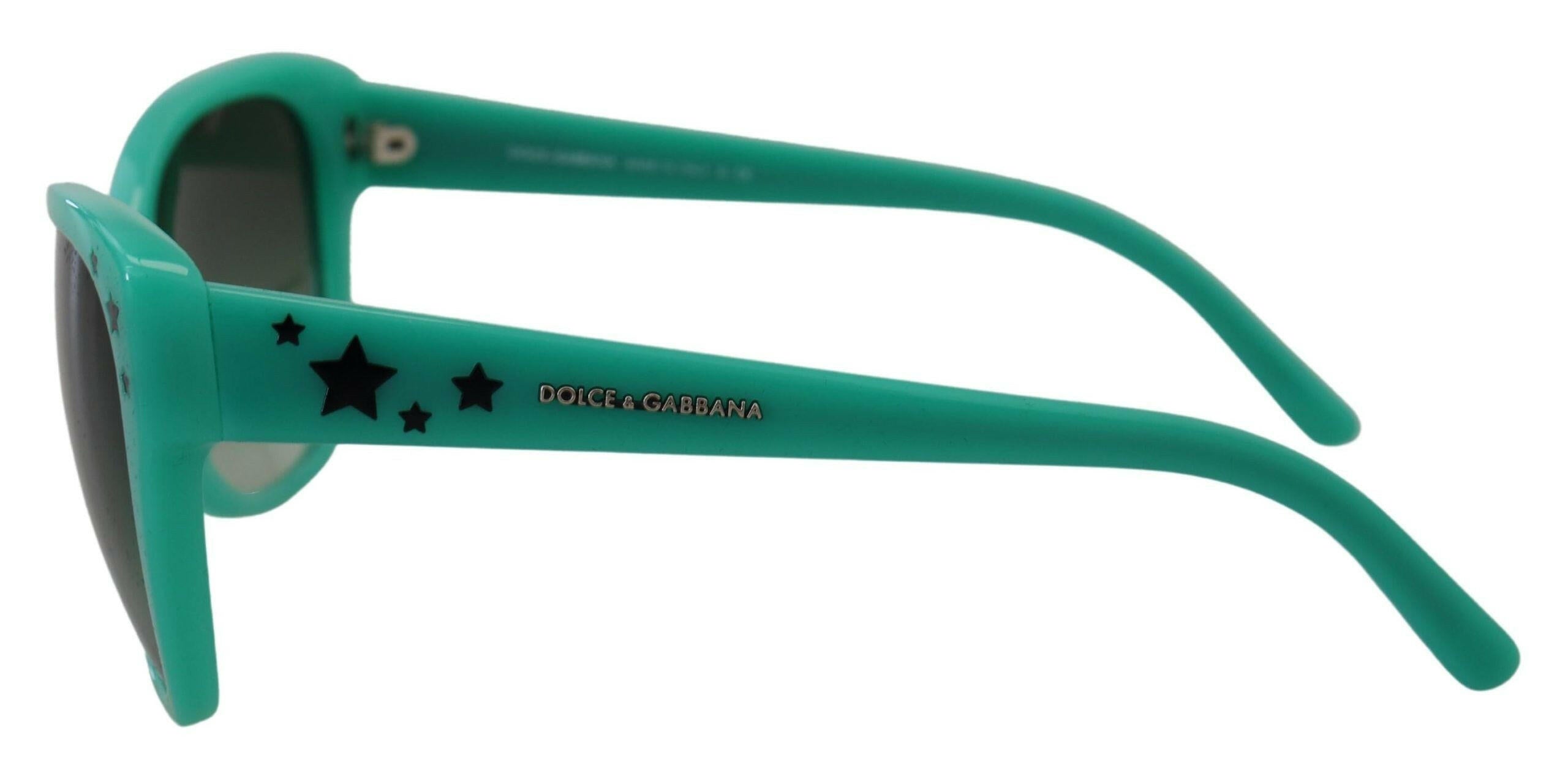 Dolce & Gabbana Green Stars Acetate Square Shades DG4124  Sunglasses.