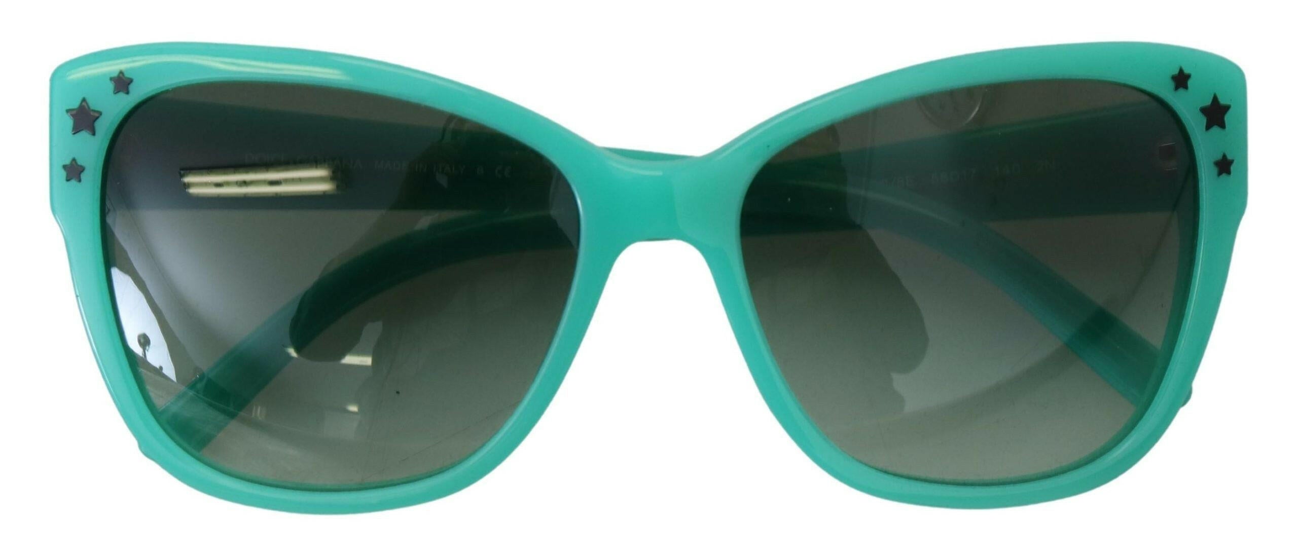 Dolce & Gabbana Green Stars Acetate Square Shades DG4124  Sunglasses.