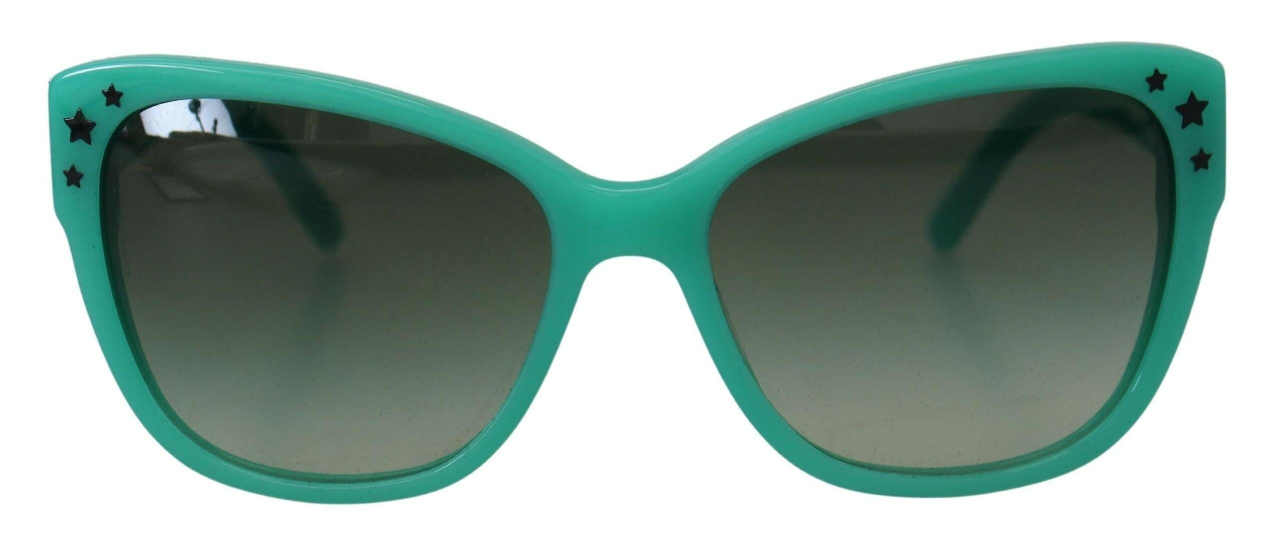 Dolce & Gabbana Green Stars Acetate Square Shades DG4124  Sunglasses.