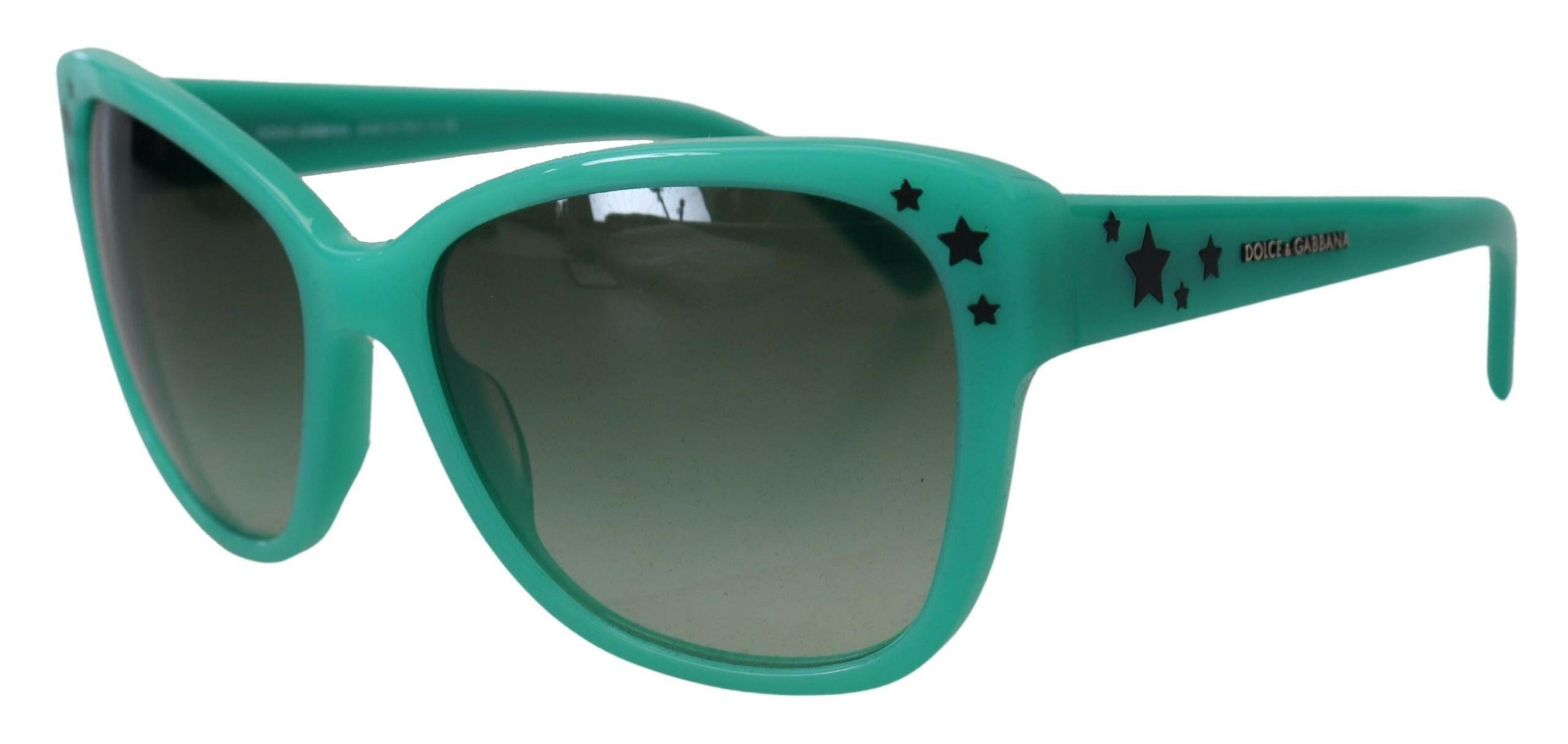 Dolce & Gabbana Green Stars Acetate Square Shades DG4124  Sunglasses.