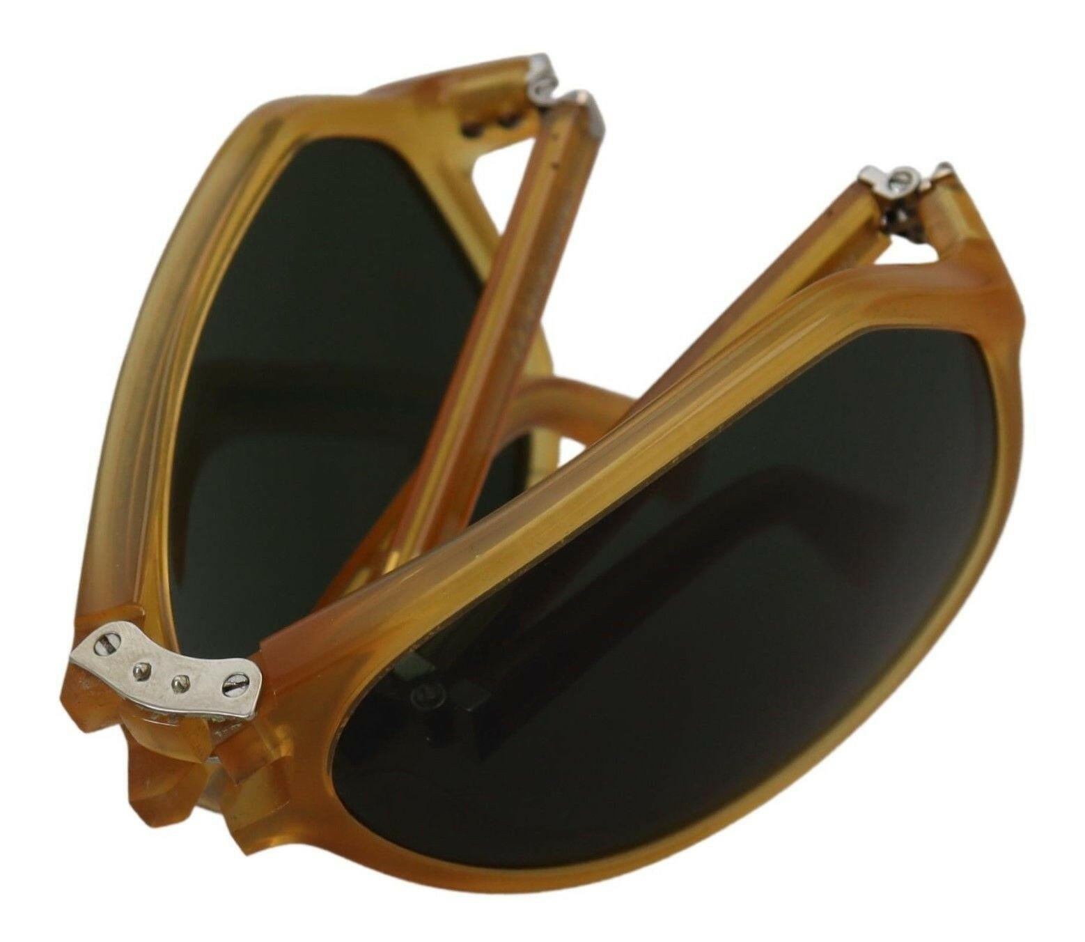 Dolce & Gabbana Yellow Acetate Black Lens Aviator DG4196 Sunglasses.