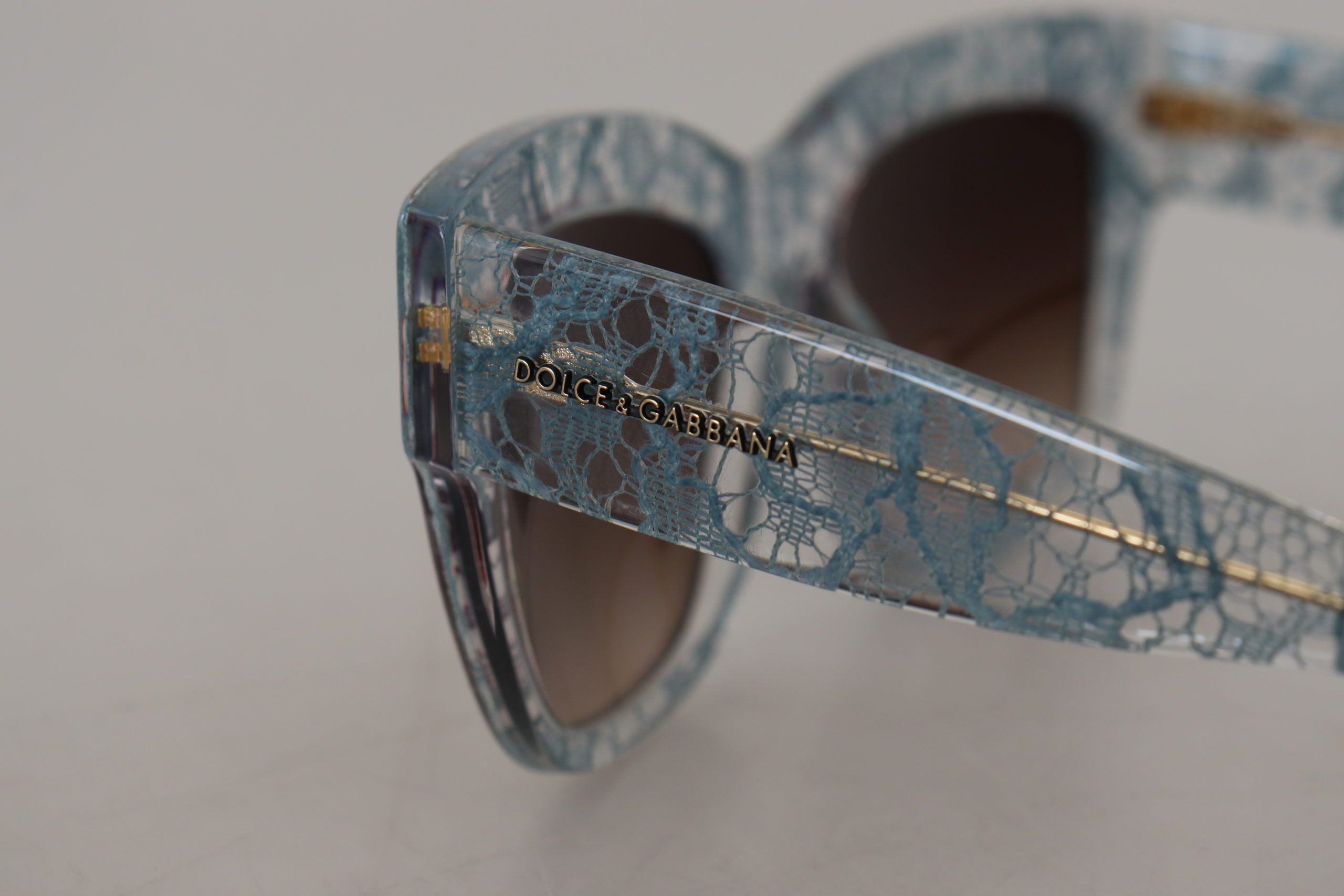 Dolce & Gabbana Blue Lace Acetate Crystal Butterfly DG4231 Sunglasses - MaraFormigone