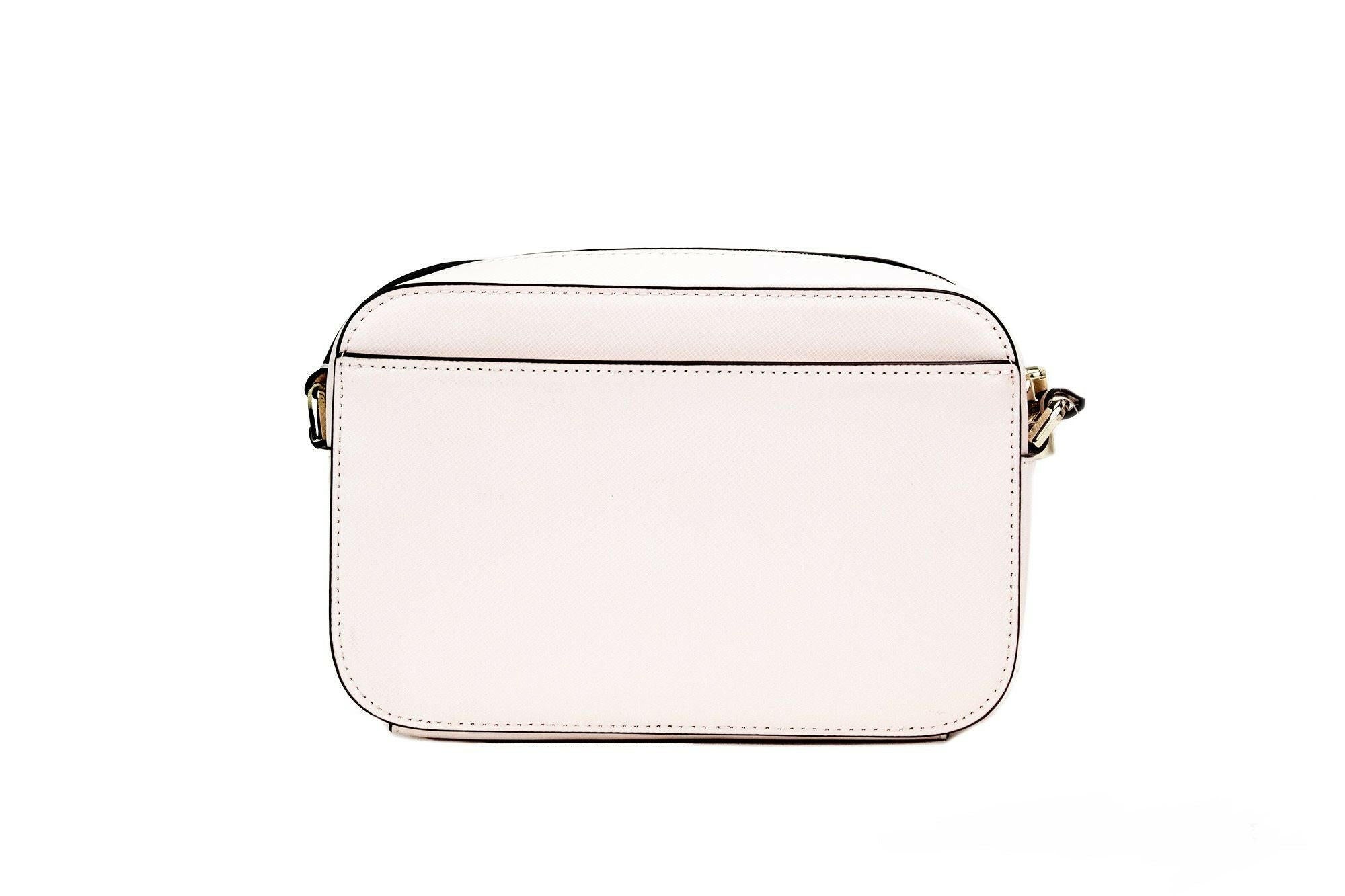 Kate Spade Staci Mini Light Rose Saffiano Leather Camera Bag Crossbody Handbag.