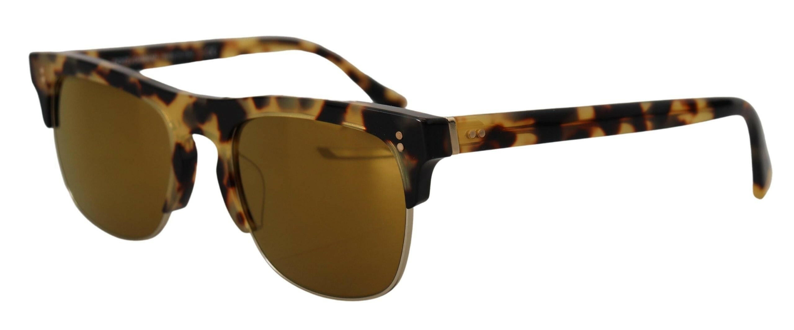 Dolce & Gabbana Brown Gold Acetate Havana DG430A Sunglasses.
