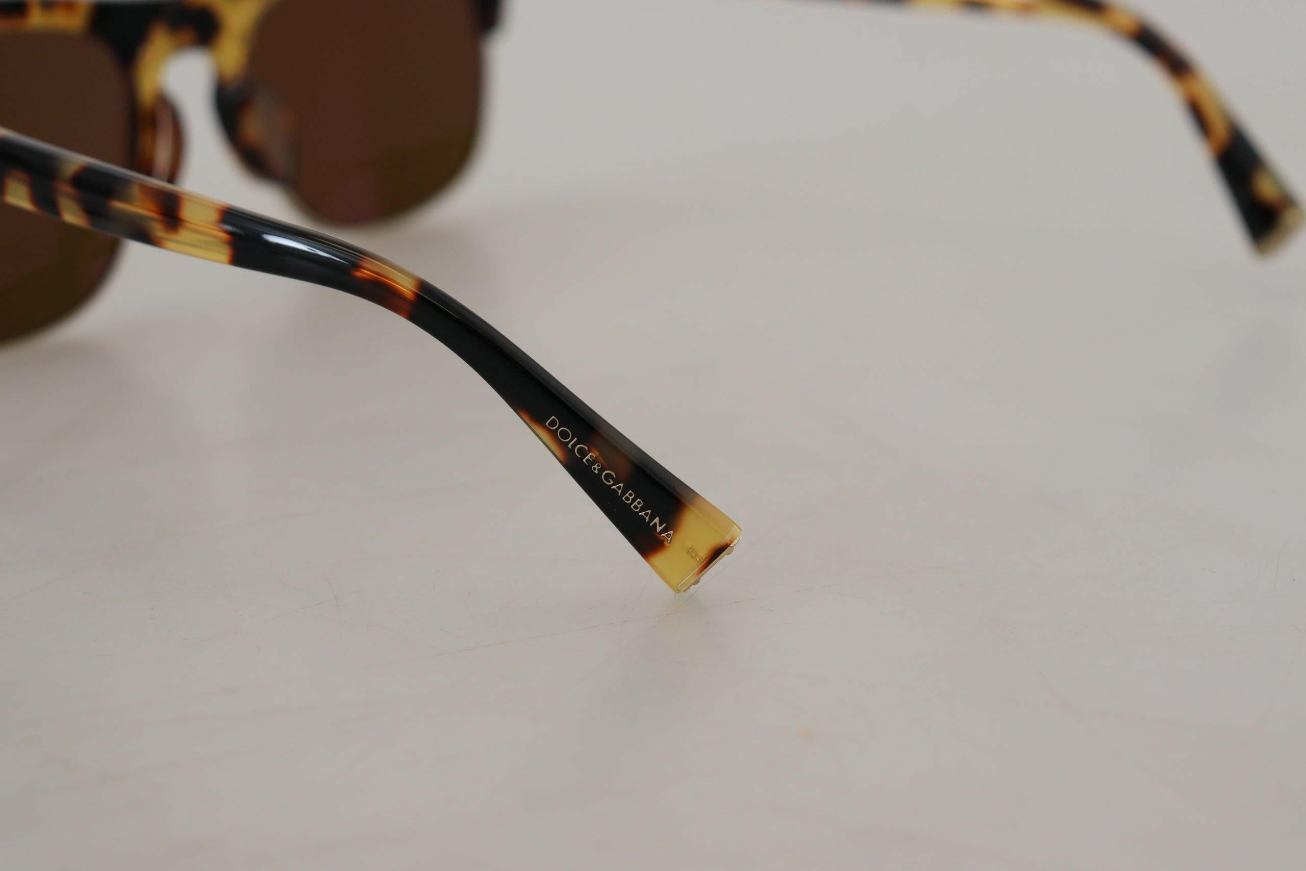 Dolce & Gabbana Brown Gold Acetate Havana DG430A Sunglasses.
