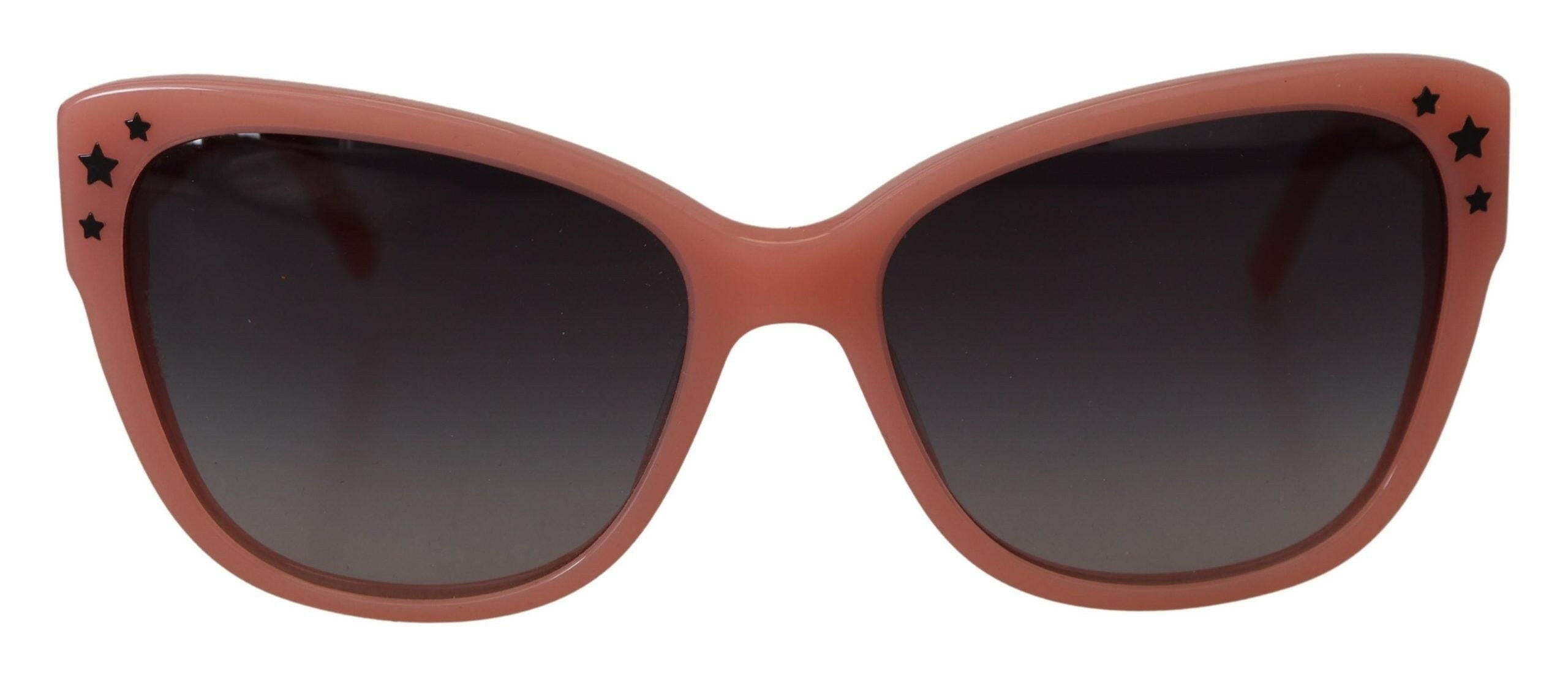 Dolce & Gabbana Pink Acetate Frame Stars Embellishment DG4124 Sunglasses.