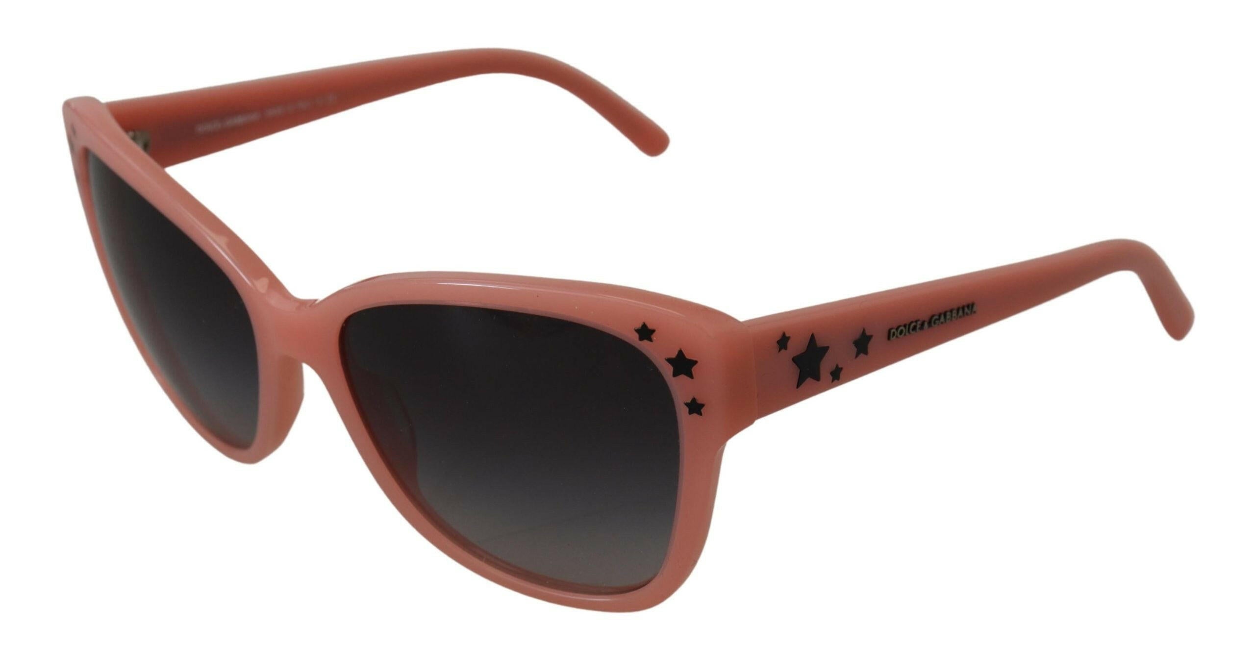 Dolce & Gabbana Pink Acetate Frame Stars Embellishment DG4124 Sunglasses.