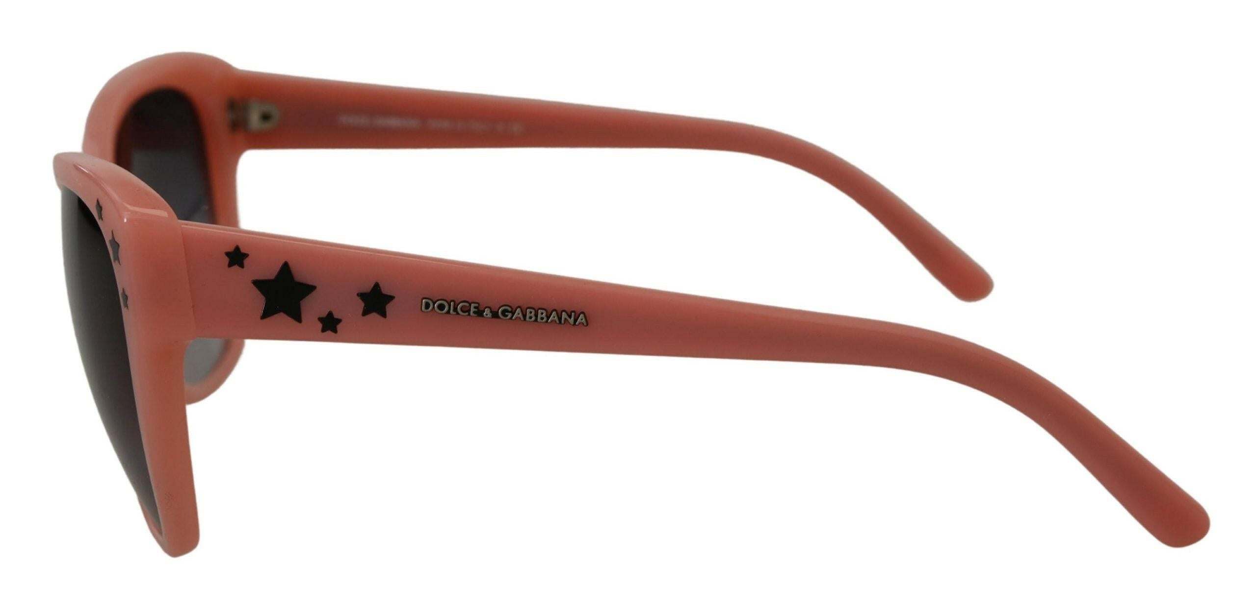 Dolce & Gabbana Pink Acetate Frame Stars Embellishment DG4124 Sunglasses.