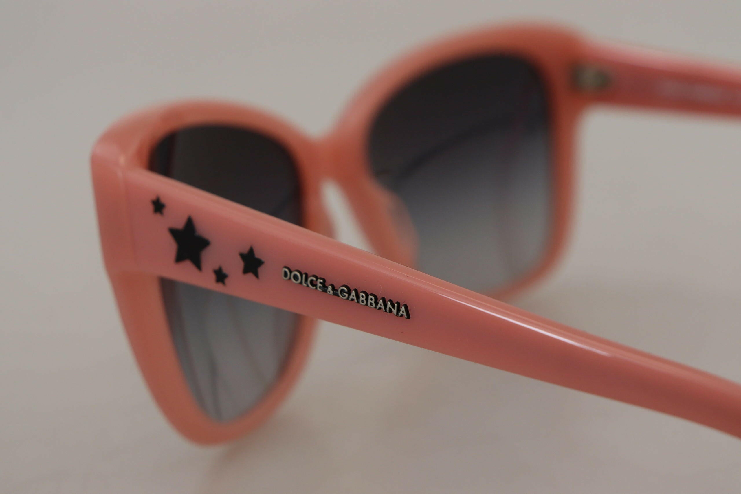 Dolce & Gabbana Pink Acetate Frame Stars Embellishment DG4124 Sunglasses.