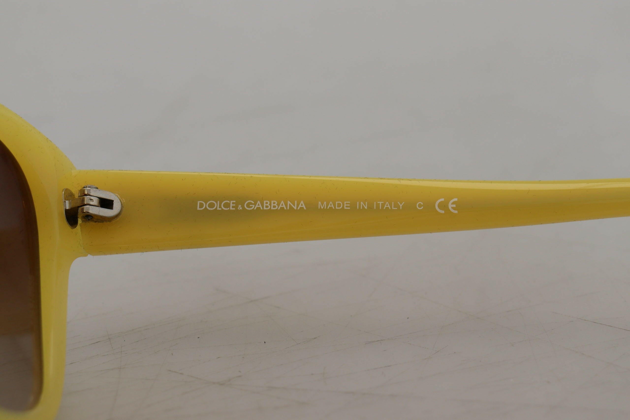 Dolce & Gabbana Yellow Acetate Frame Stars Embellishment DG4124 Sunglasses.