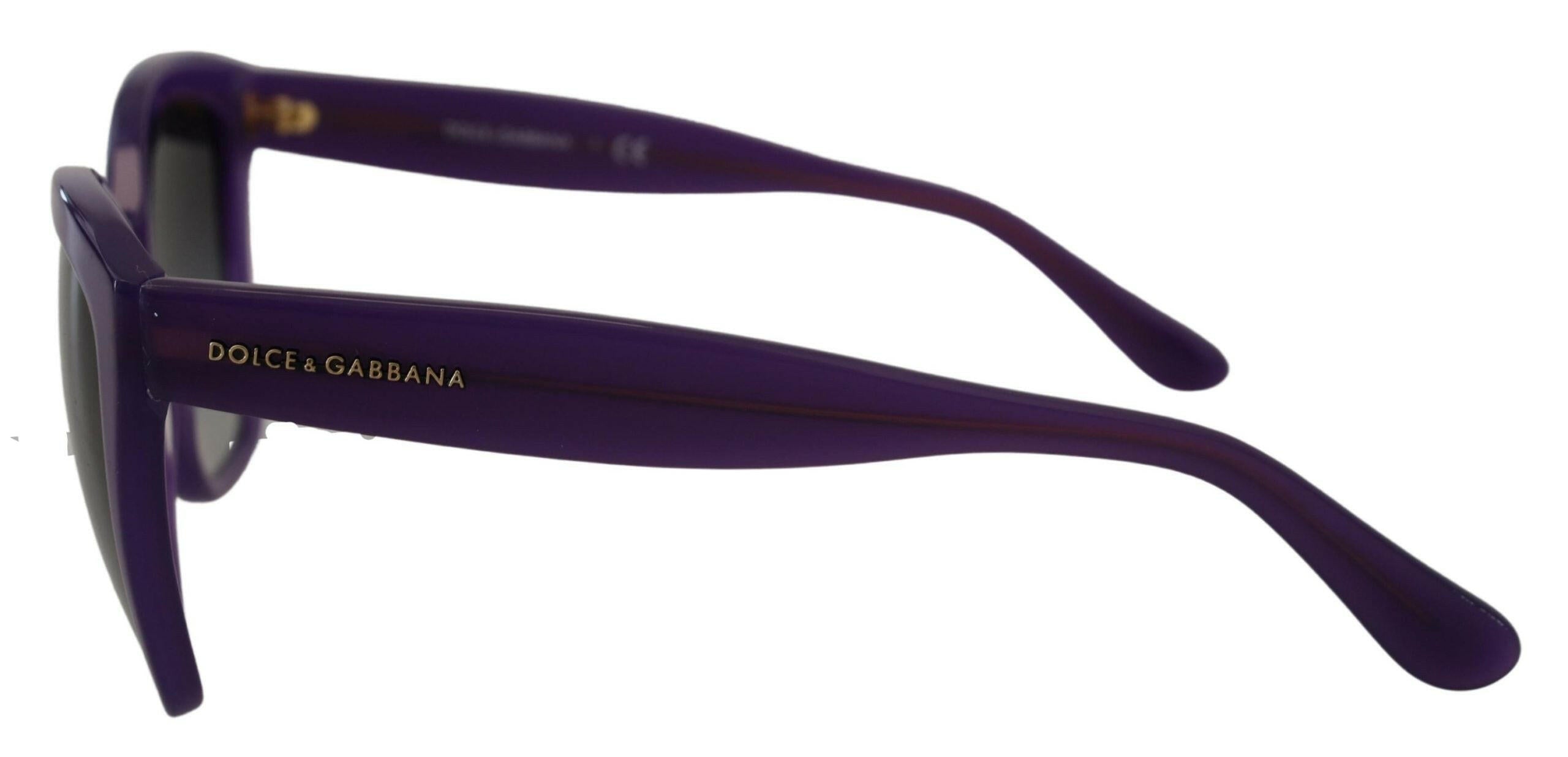 Dolce & Gabbana Purple Acetate Square Full Rim DG4240 Sunglasses.