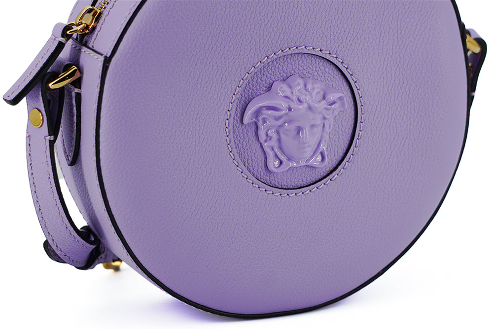Versace Elegant Purple Round Shoulder Bag Versace