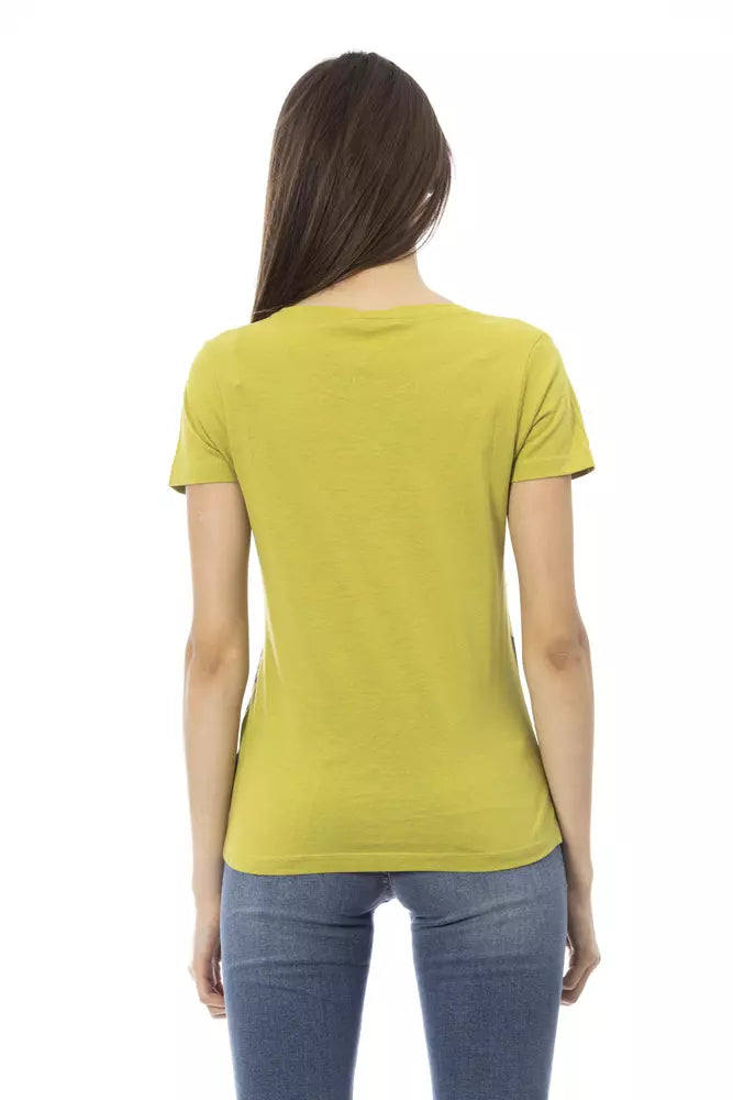 Trussardi Action "Green Cotton Women T-Shirt".