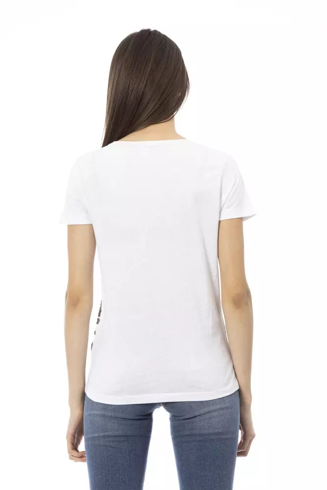 Trussardi Action White Cotton Women T-Shirt.