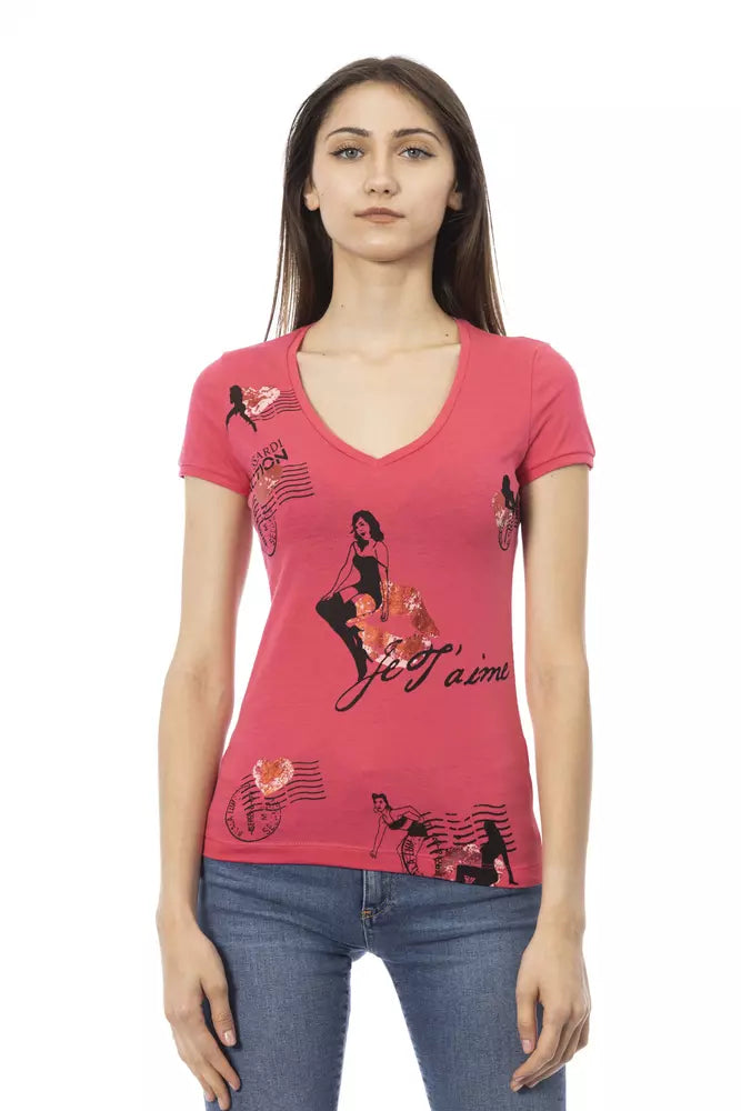 Trussardi Action Multicolor Cotton Women T-Shirt.