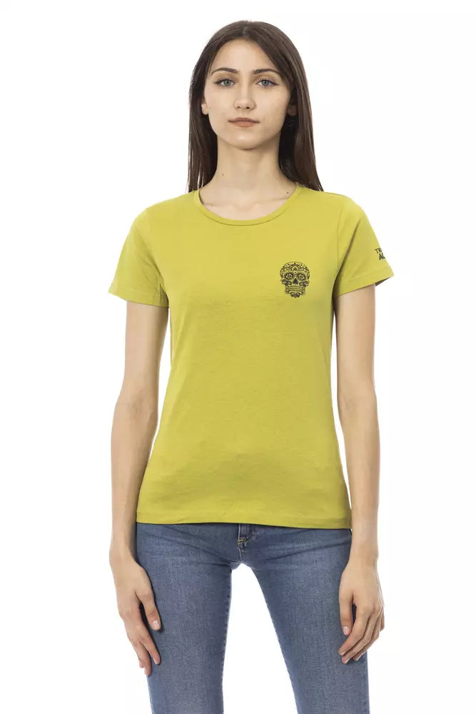 Trussardi Action Green Cotton Women T-Shirt.