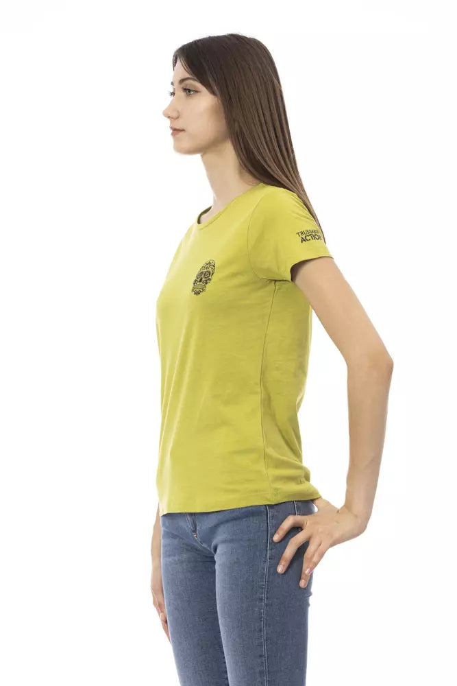 Trussardi Action Green Cotton Women T-Shirt.