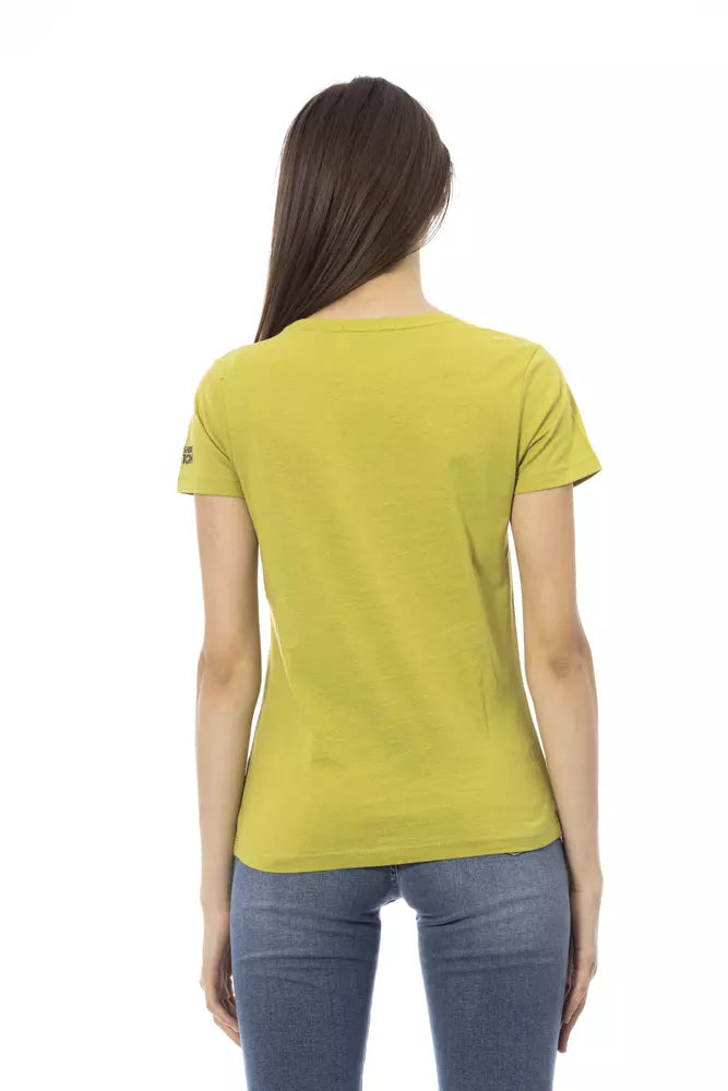 Trussardi Action Green Cotton Women T-Shirt.