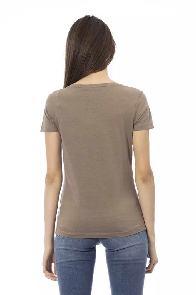 Trussardi Action Brown Cotton Women T-Shirt.