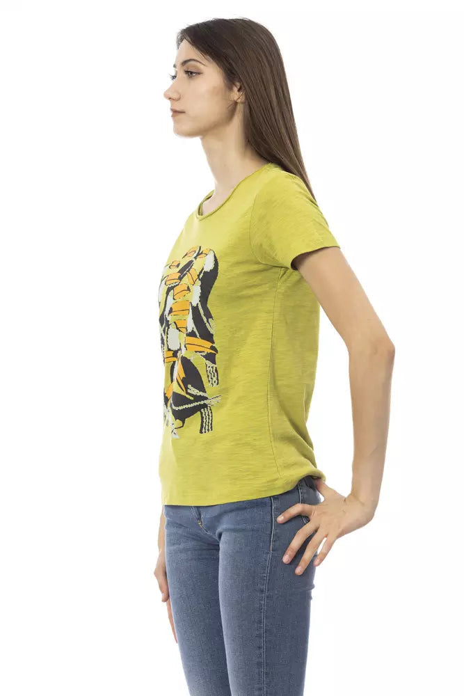 Trussardi Action Green Cotton Women T-Shirt.