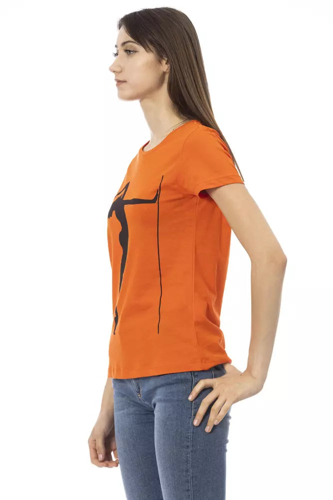 Trussardi Action Orange Cotton Women T-Shirt.