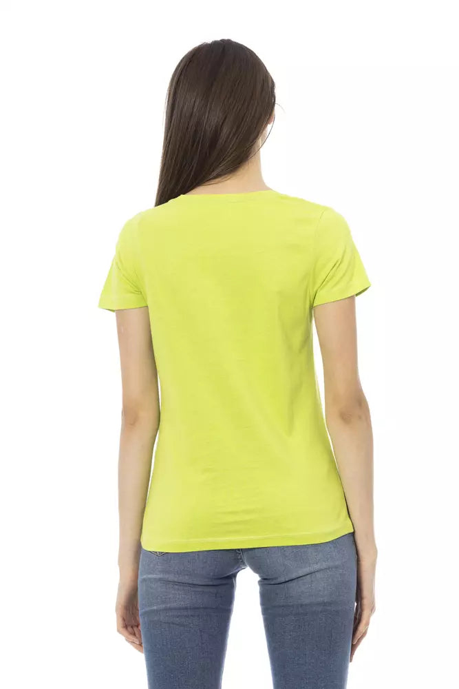 Trussardi Action Green Cotton Women T-Shirt.