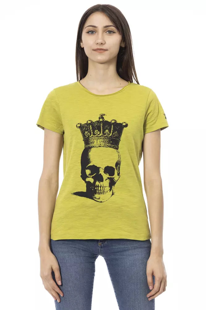 Trussardi Action Green Cotton Women T-Shirt.