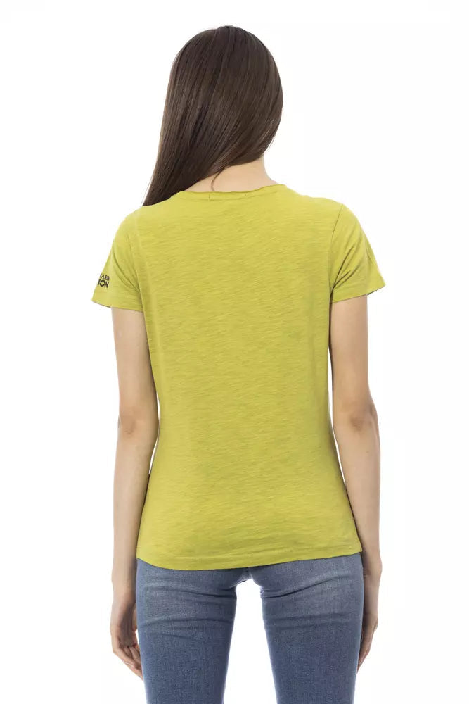Trussardi Action Green Cotton Women T-Shirt.