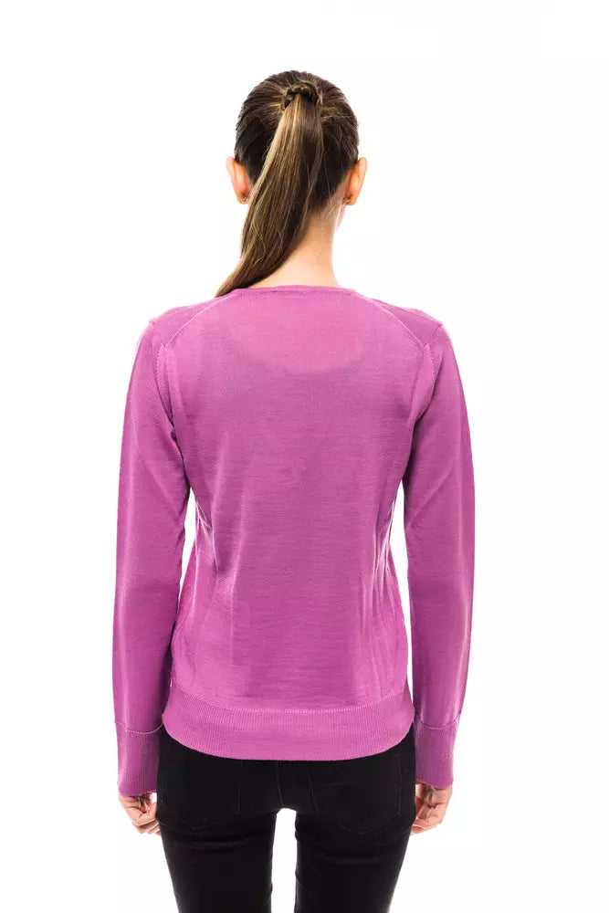 Montana Blu Multicolor Wool Women Sweater.