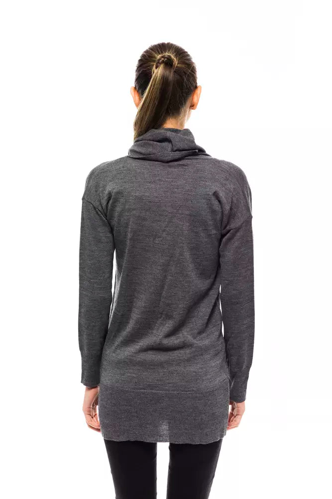 Montana Blu Gray Wool Women Sweater.