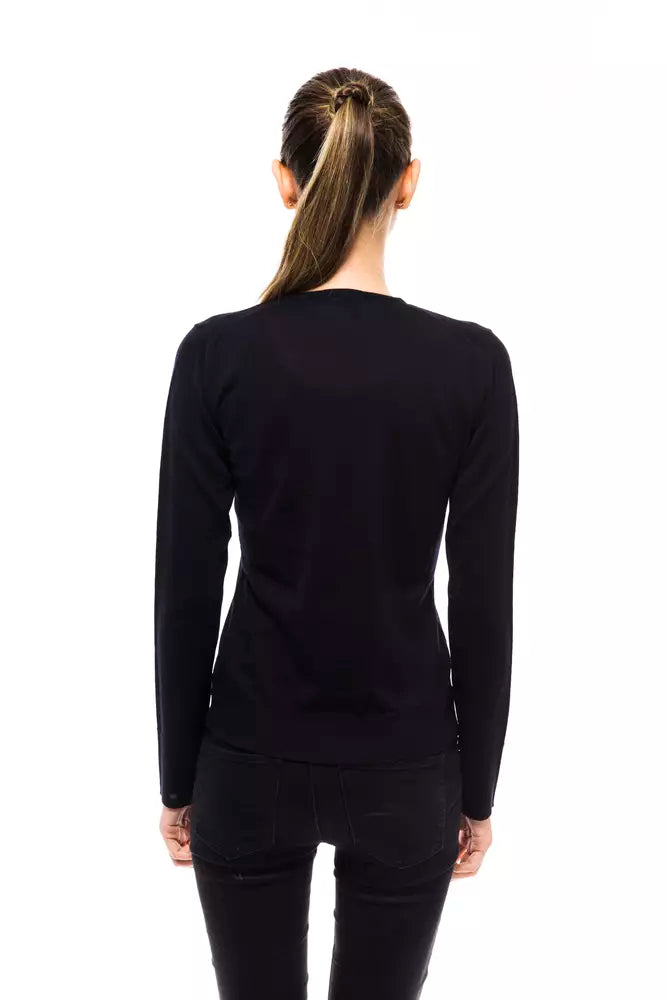 Montana Blu Blue Wool Women Sweater.