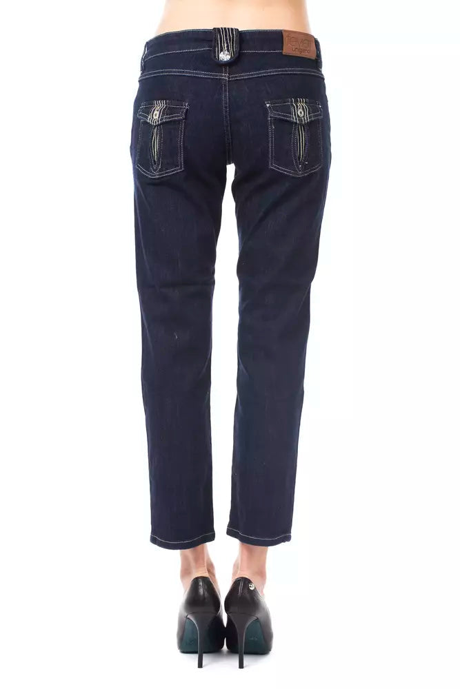 Ungaro Fever Blue Cotton Women Jeans.