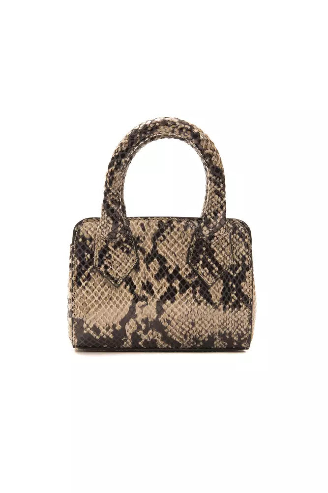 Pompei Donatella Brown Leather Women Mini Shoulder Bag Pompei Donatella