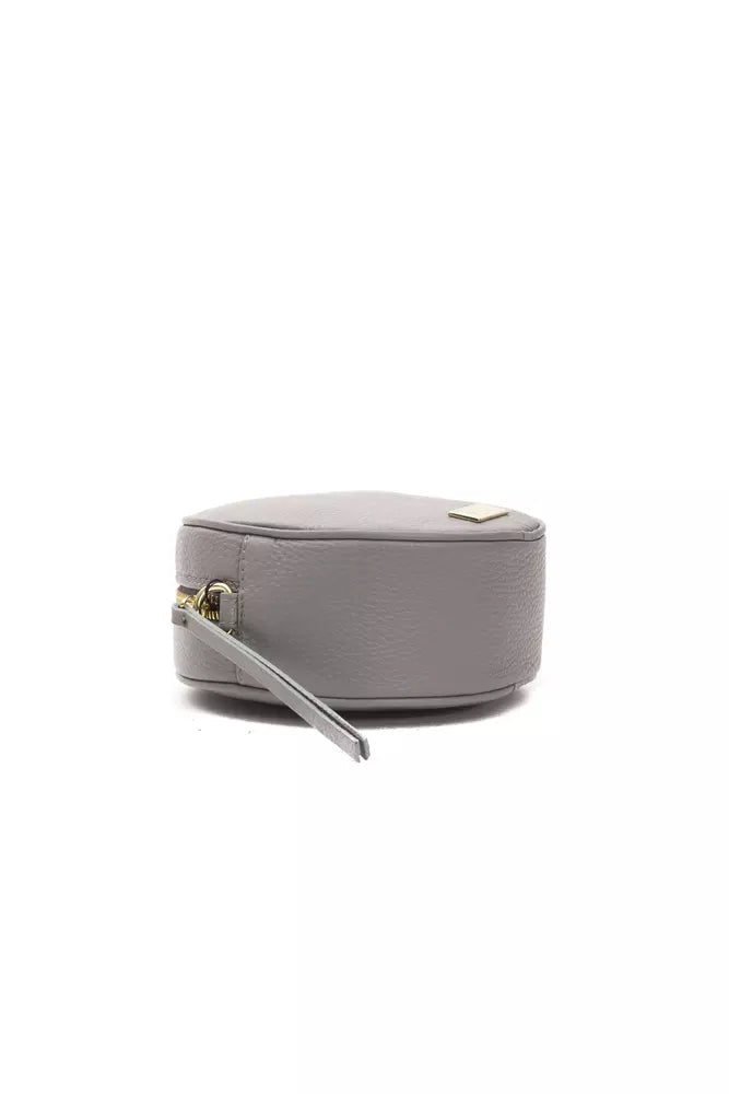 Pompei Donatella Gray Leather Women Crossbody Pompei Donatella