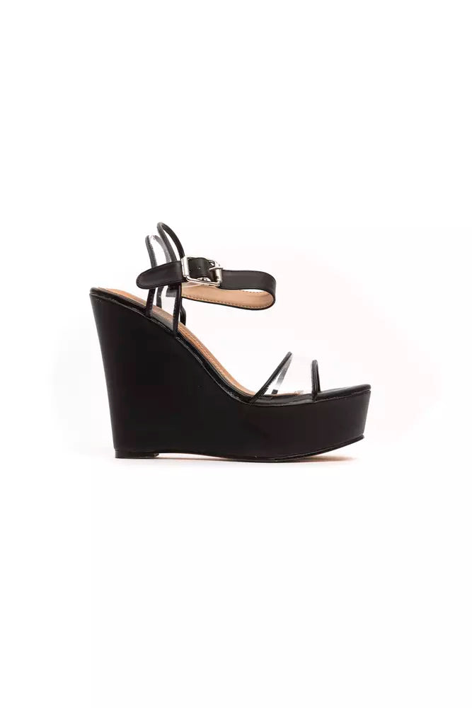 Péché Originel Black Polyethylene Women Sandal.