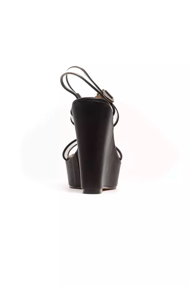 Péché Originel Black Polyethylene Women Sandal.