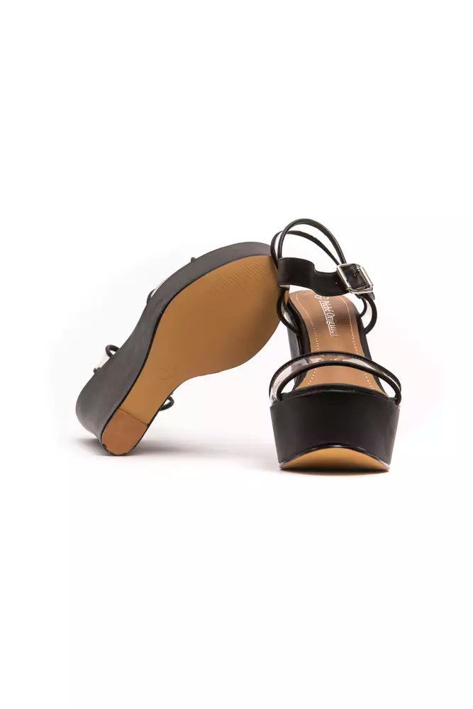 Péché Originel Black Polyethylene Women Sandal.