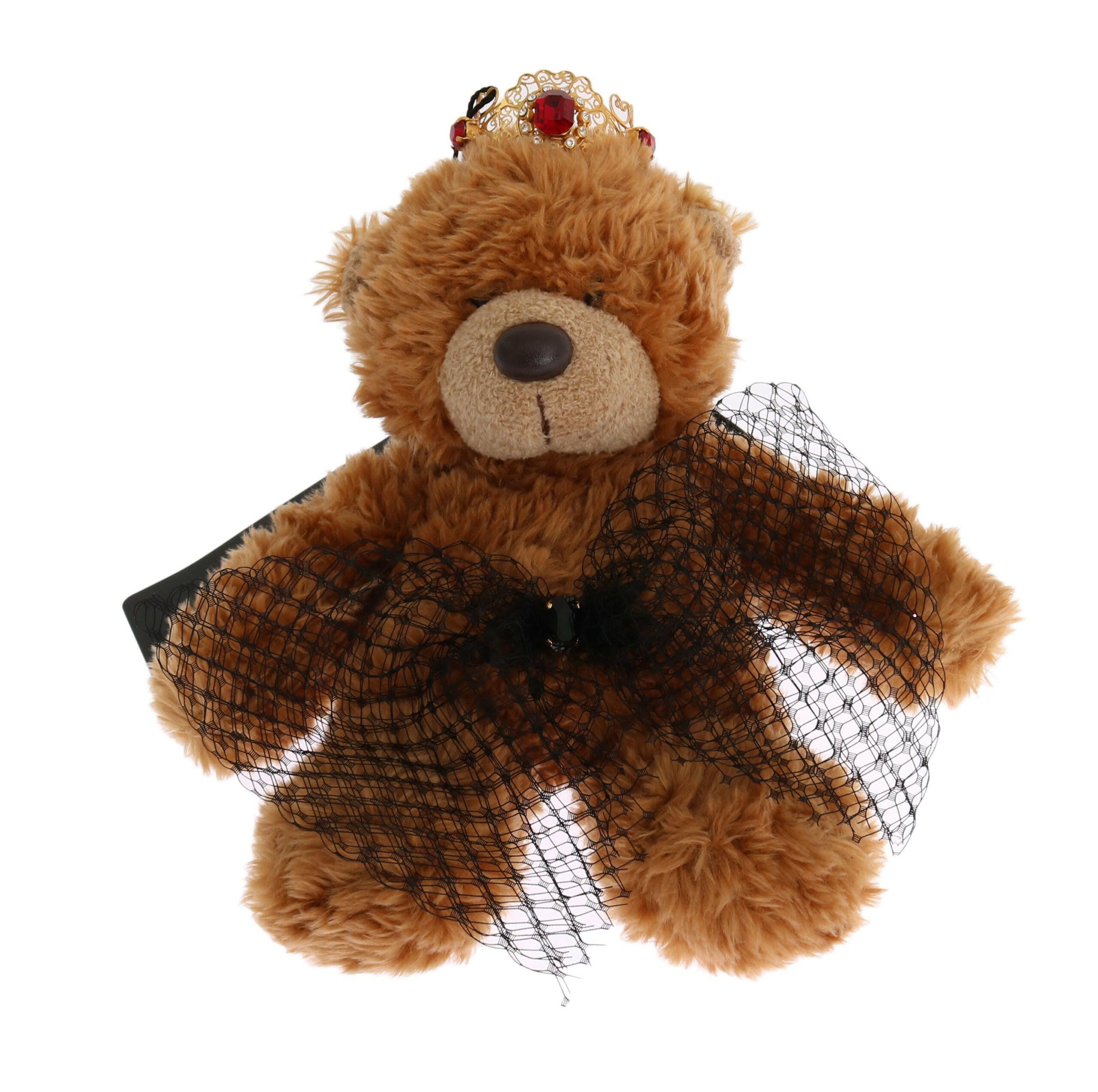 Dolce & Gabbana Teddy Bear Gold Crystal  Crown Tiara Diadem Hair Band.
