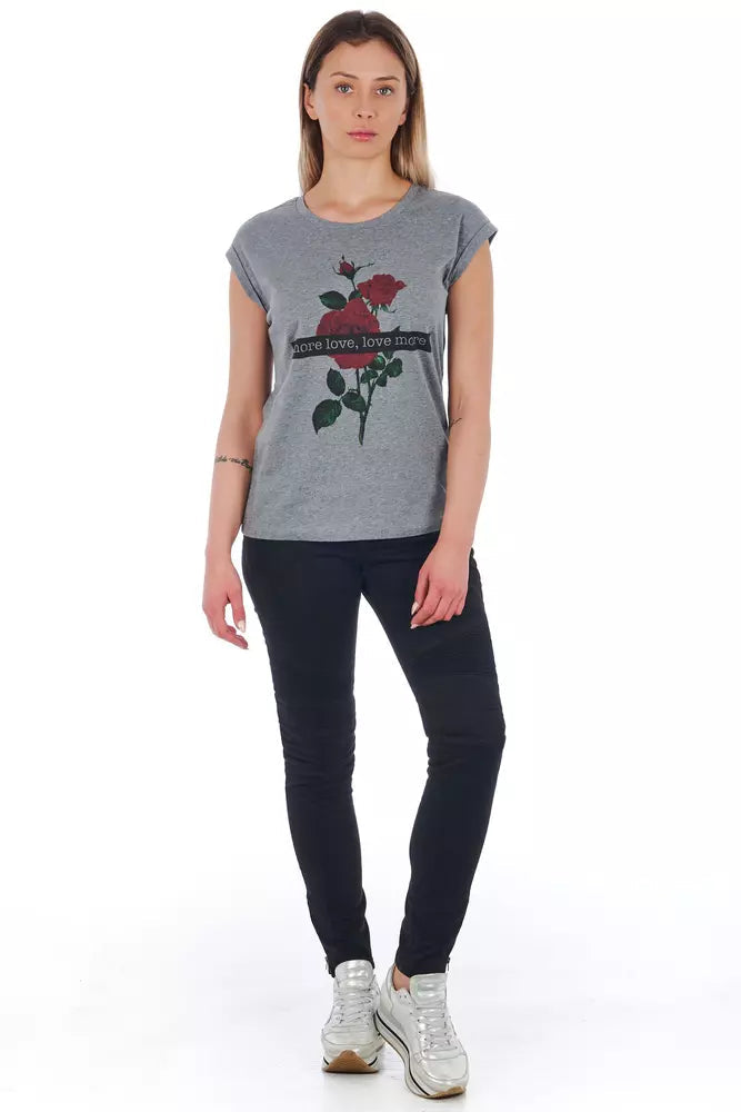 Frankie Morello Black Cotton Women Jeans.