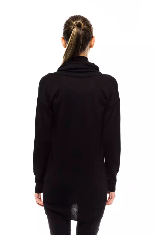 Montana Blu Black Wool Women Sweater.