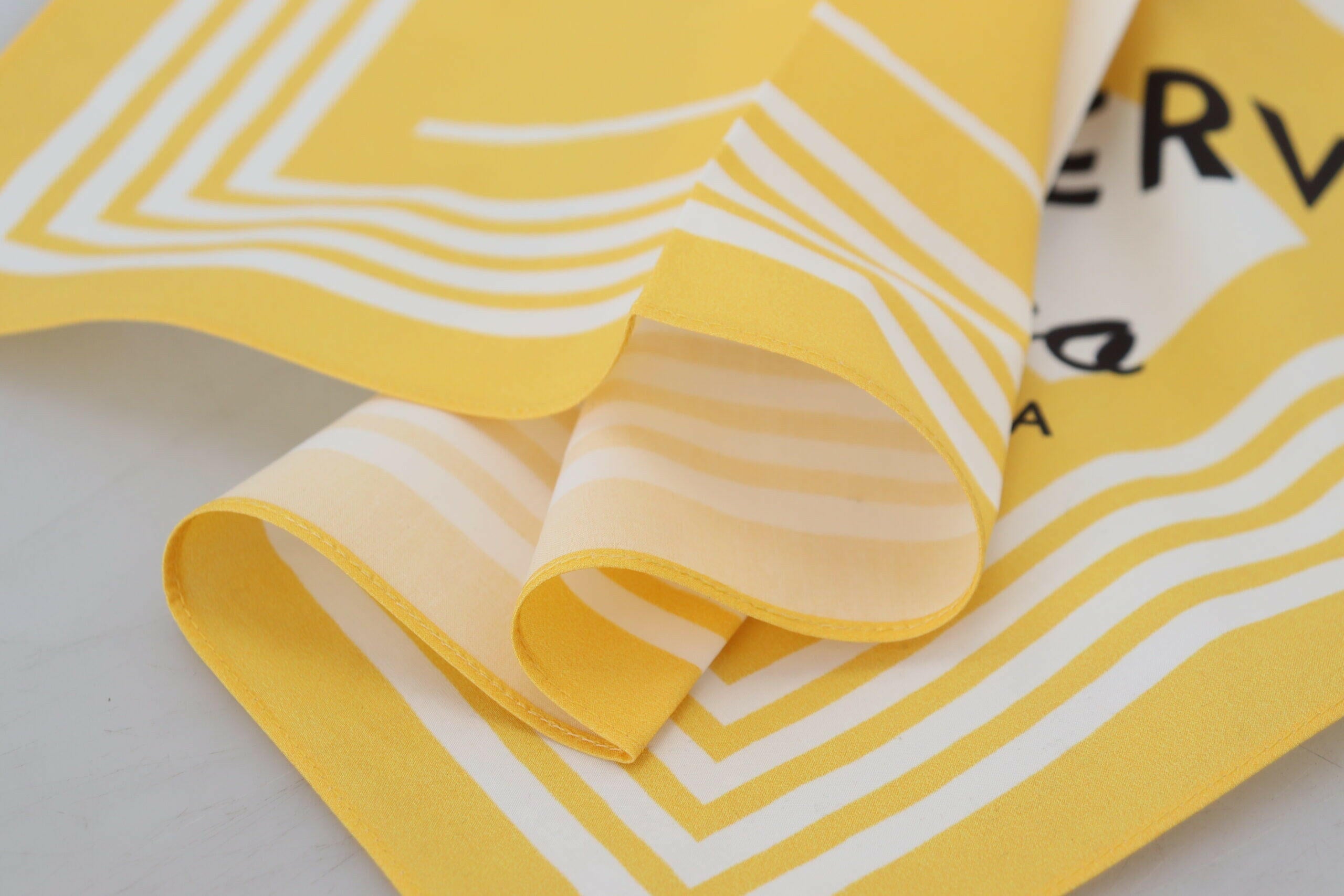 Dolce & Gabbana Yellow Portocervo Cotton Shawl Wrap Scarf.