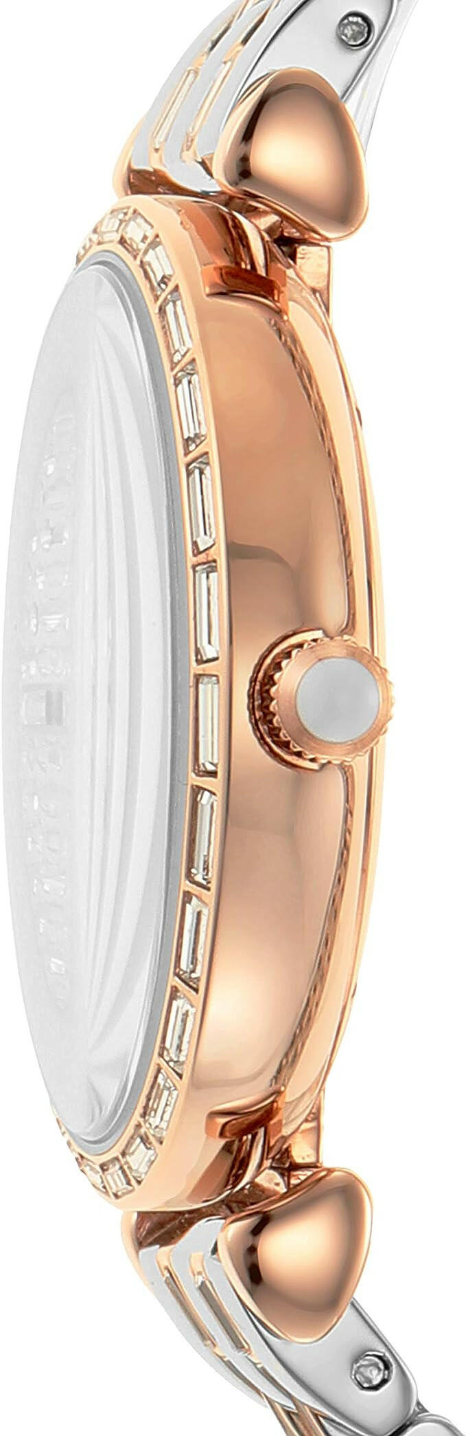 Emporio Armani Elegant Two-Tone Crystal Pave Watch.