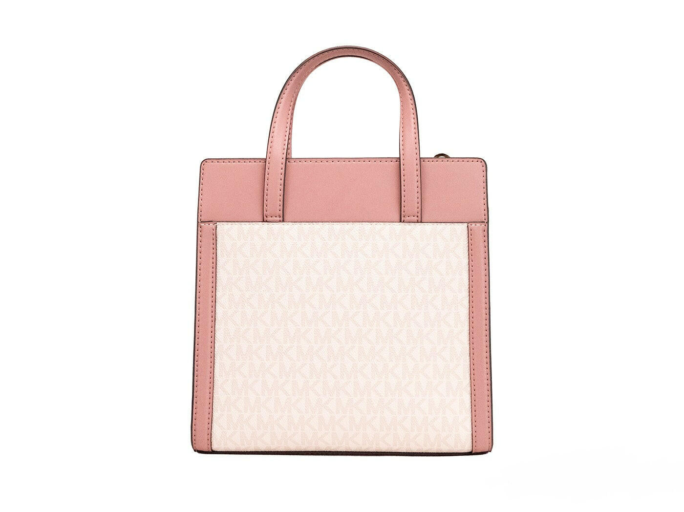 Michael Kors Cece Small Pink PVC North South Flap Tote Crossbody Bag Purse.