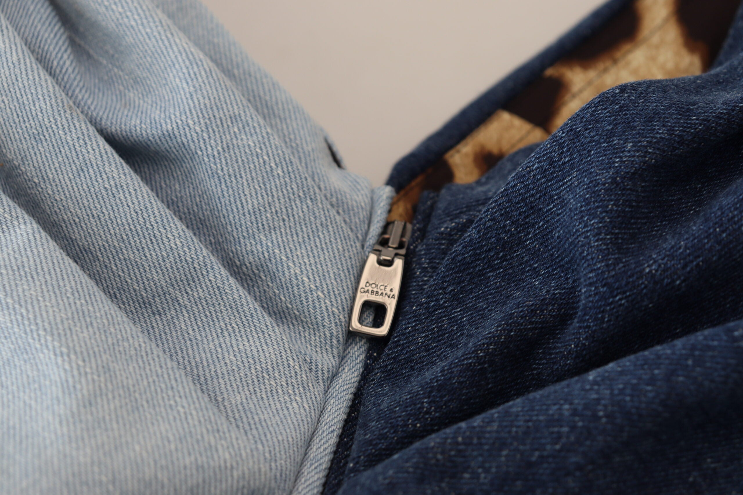 Dolce & Gabbana Two Tone Blue Patchwork Denim Mini Dress - MaraFormigone