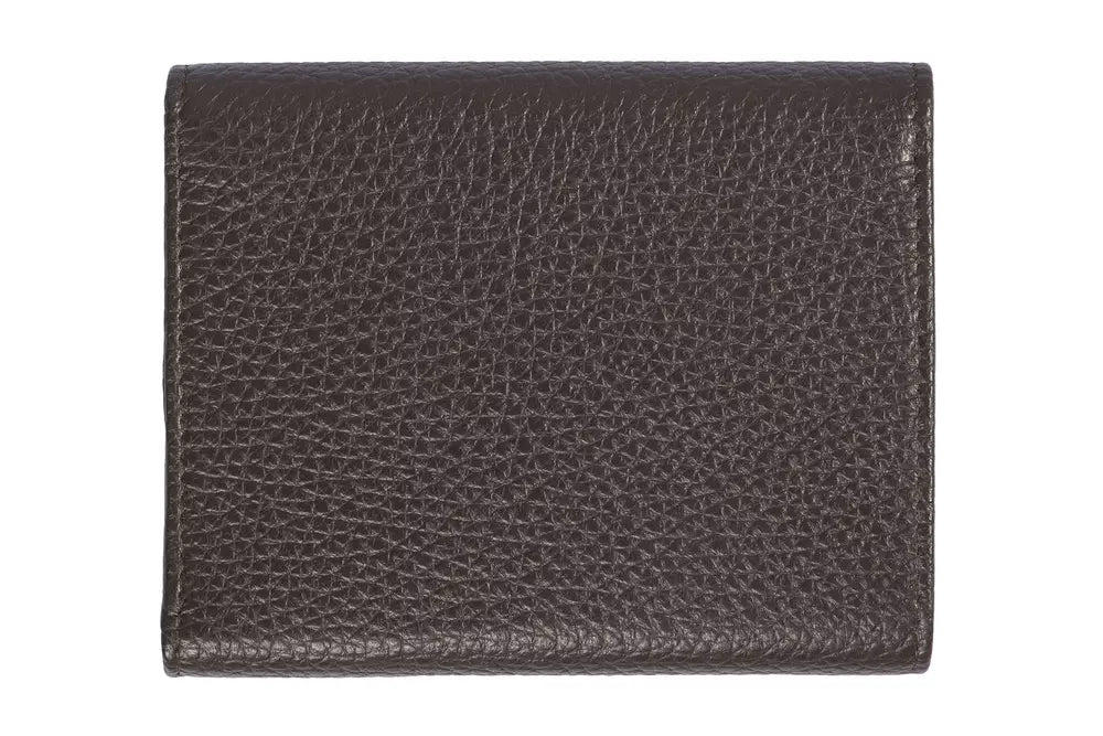 Trussardi Brown Leather Women Wallet.