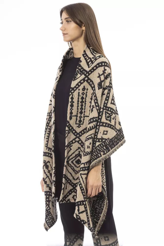 Alpha Studio Brown Wool Women Scarf Alpha Studio