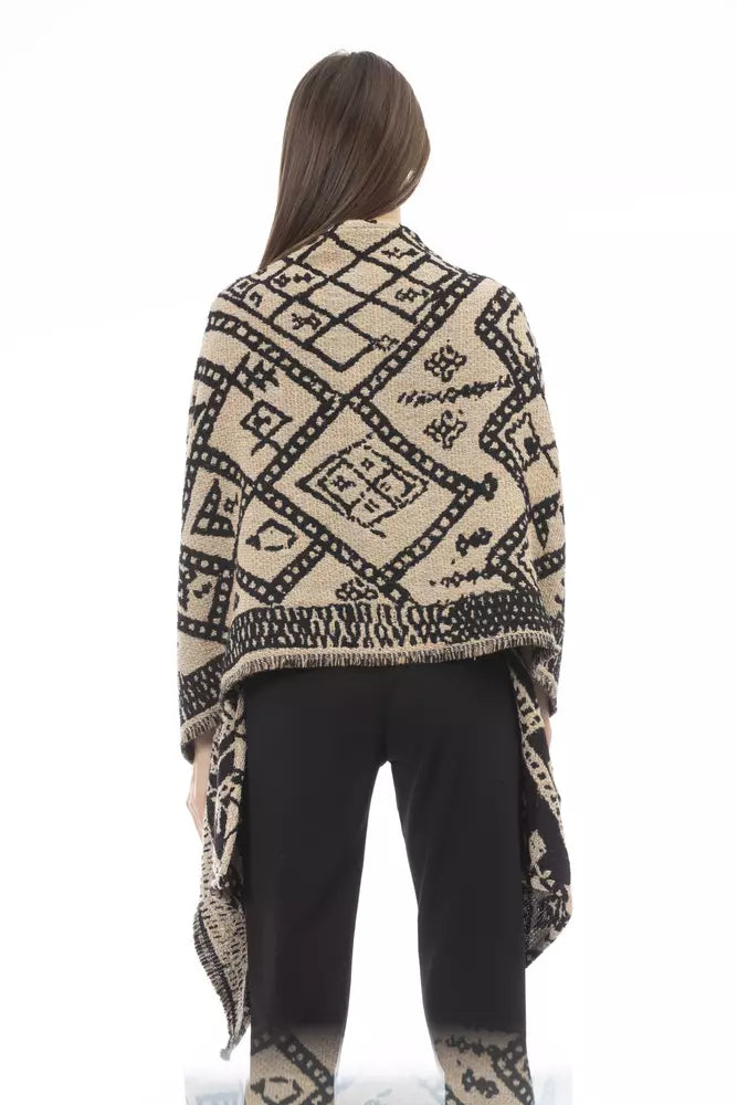 Alpha Studio Brown Wool Women Scarf.