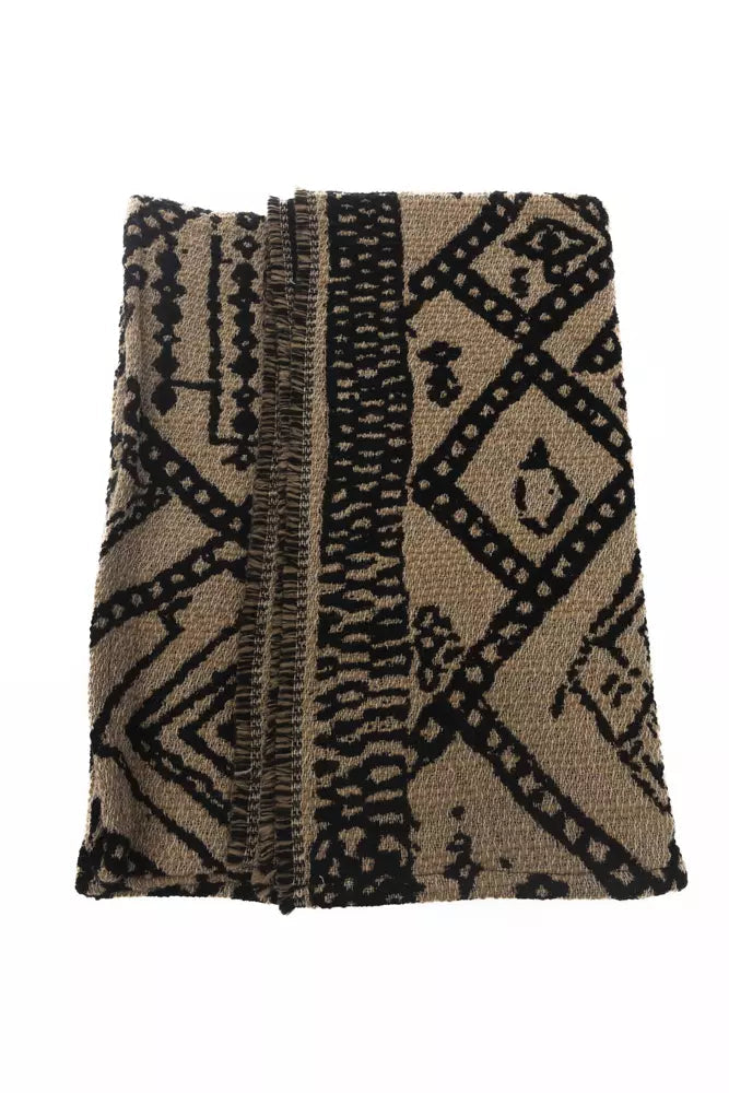 Alpha Studio Brown Wool Women Scarf.