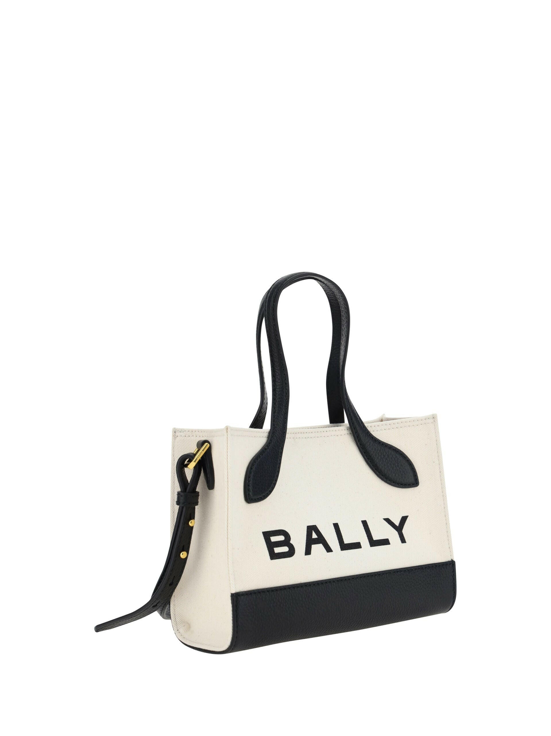 Bally Chic Contrast Mini Leather Handbag.