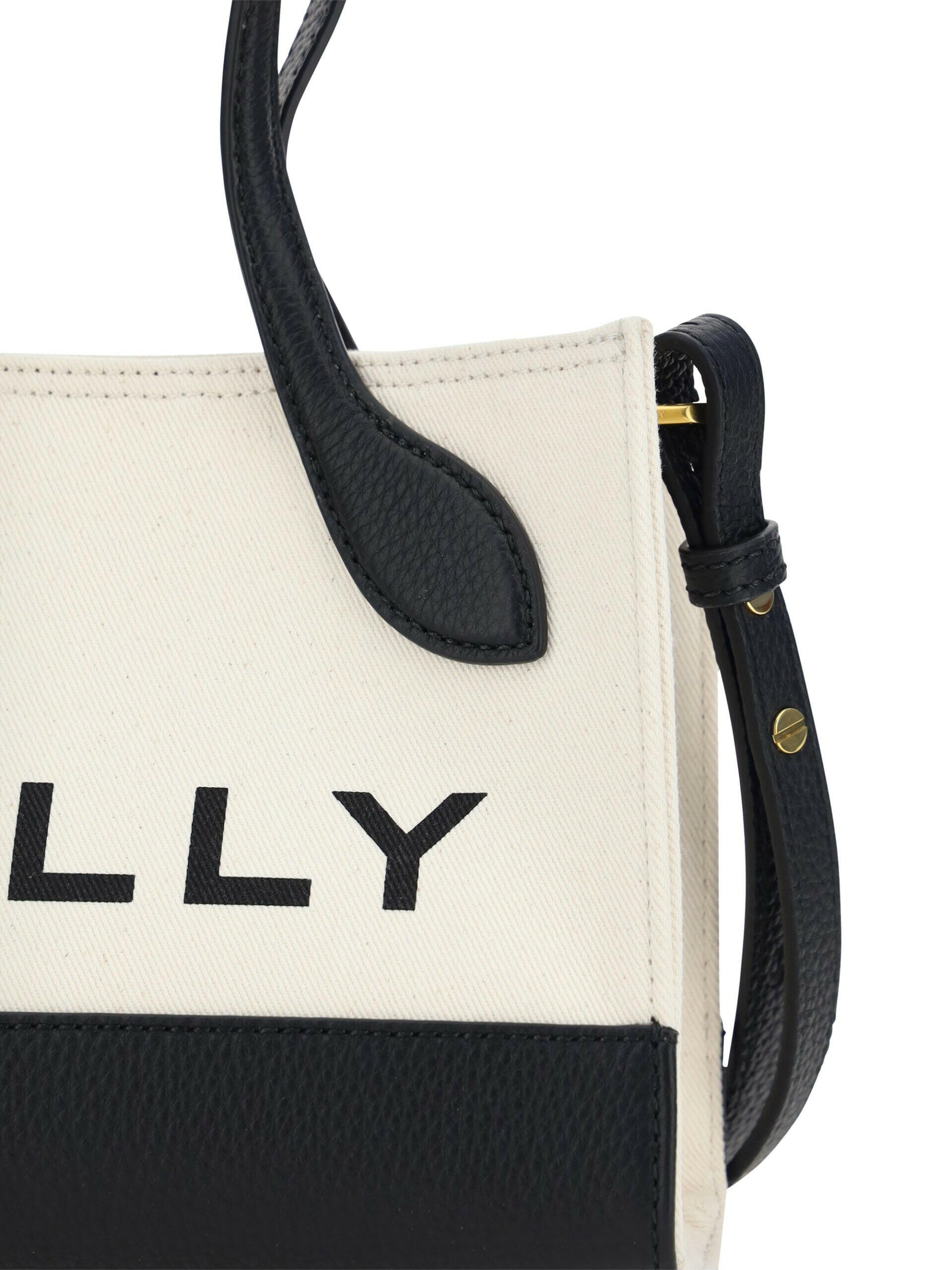 Bally Chic Contrast Mini Leather Handbag.